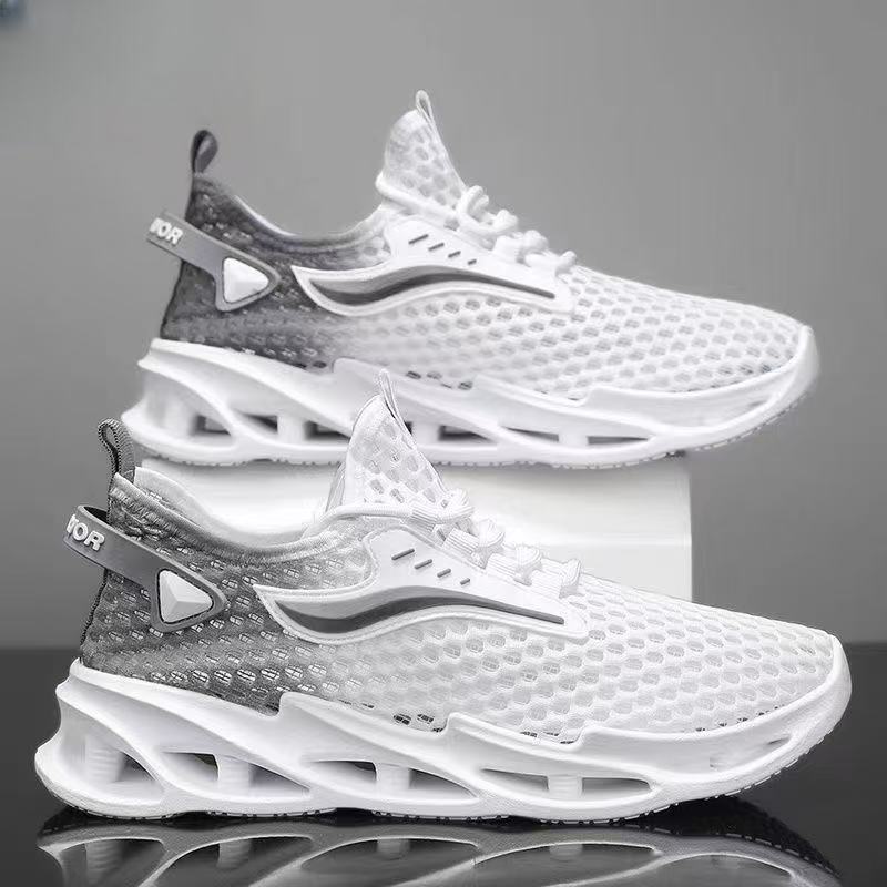 Men's Shoes Summer New Mesh Breathable Casual Shoes Trendy Versatile Sports Shoes Soft Sole Lightweight Student Running Shoes