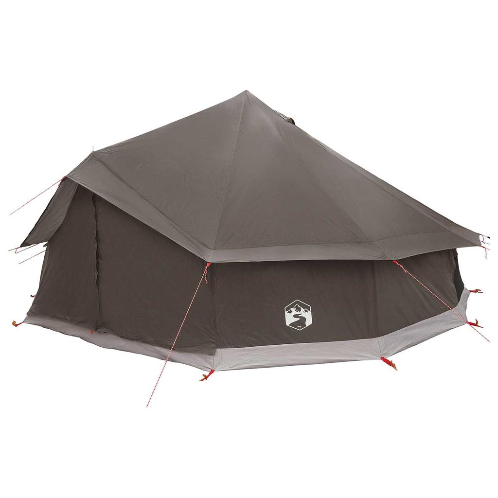 Tipi Tent Brown Grey 600 x 600 x 350 cm Polyester and Steel