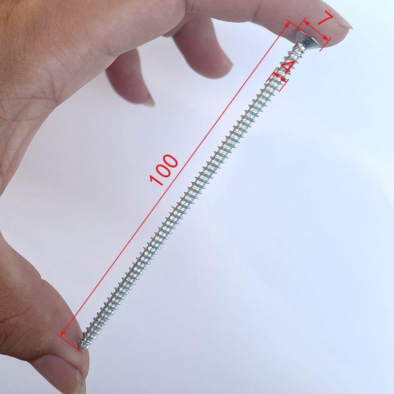 High-Strength Phillips 1022A Self-Tapping Wood Screws, Blue-White Zinc, M4/M5 for Curtain Installation and Woodworking.