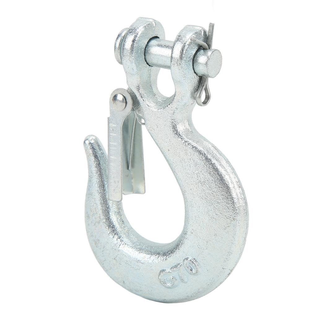 1 4in Clevis Slip Hook with Safety Latch G70 Forged Steel for Trailer Truck Towing Vehicle Chains