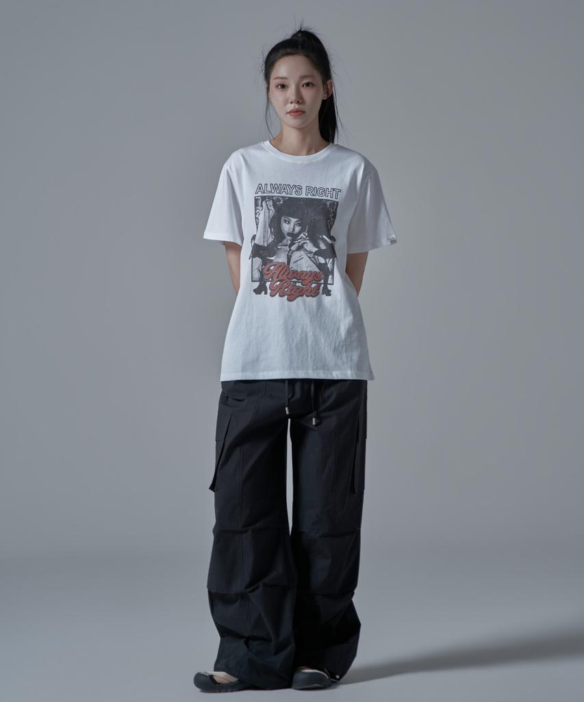WAARFORWOMAN Wt-68 Girls' Short Sleeve T-Shirt_White