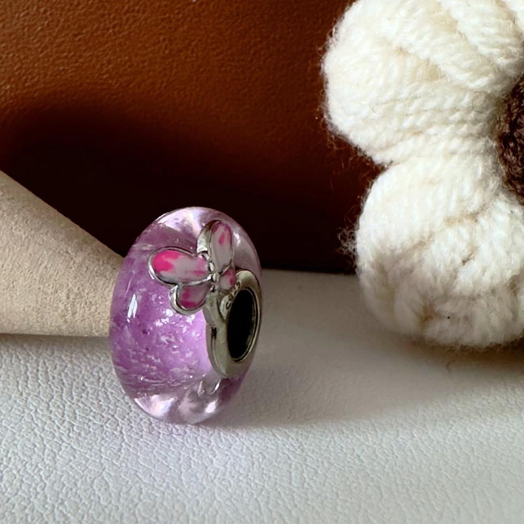 Colorful copper Mini Murano Glass Bead Charms Charm Fits Authentic Bracelets Blue Faceted Murano for Women Necklaces Jewellery