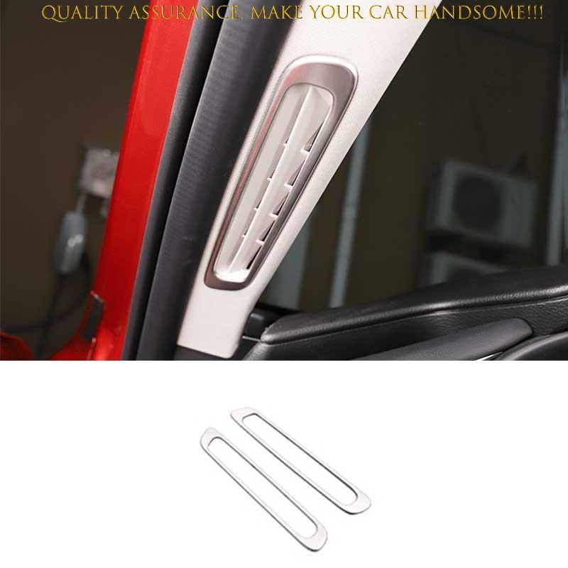 For Mazda 3 Axela 2019-2024 Silver Titanium A Pillar Air Outlet Vent Cover Trim