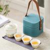 Travel Tea Set Small Set Cover Bowl Teacup Kung Fu Tea Set Kuaike Cup Practical Gift Business Souvenir