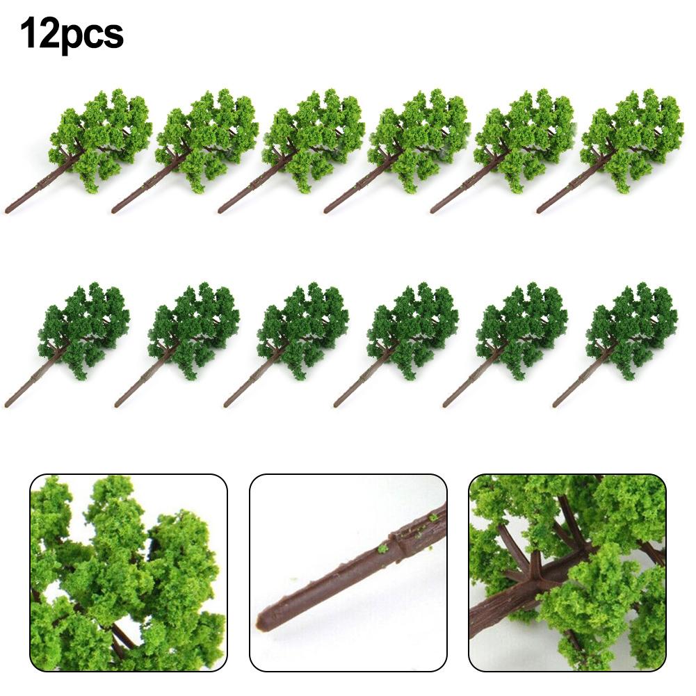 Trees Green 50mm Accessories Bushy Dark Green Decoration