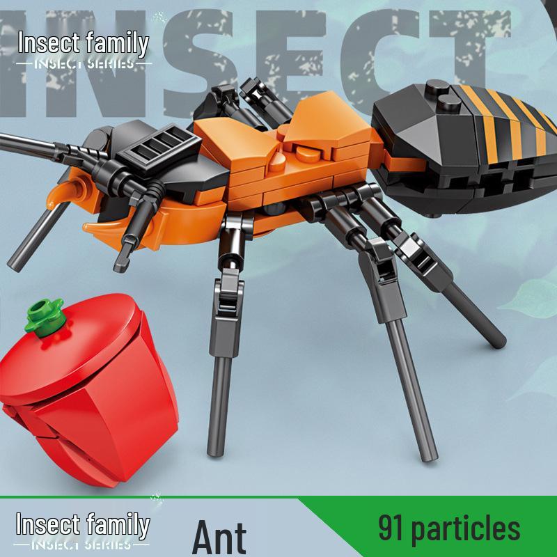 Kai Zhi Insect Building Blocks - Mantis & Dragonfly Model Toy for Boys