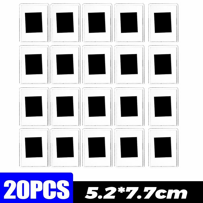 Transparent Magnet Photoes Holders Acrylic Refrigerator Magnetic Display Holder Clear Magnet Photo Frames Picture Insert Holders