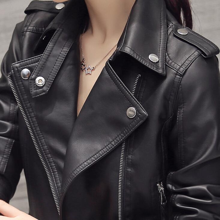 matte leather jacket womens