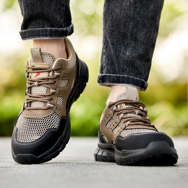 Fashion Safety Work Shoes Insulation Plastic Toe Safety Fashion Lightweight Comfort Working Sneakers Anti-puncture Indestructible Shoes