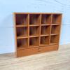 1/6 Scale Miniature Cup Storage Shelf, Red Cherry Wood, Doll Furniture, Shelf, for Dollhouses, Photography Accessories