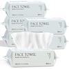 Cleansing Towel Cotton 100 Disposable Large Capacity 360 Sheets (60 X 6 Bags) Facial Sensitive Skin Puff Hand Wipe Face Makeup Remover Lint-Free Thick