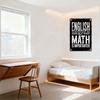 Vintage English vs Math Metal Sign Distressed Rusty Wall Plaque for Home Office Classroom Bar Man Cave Decor