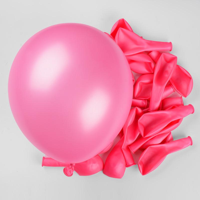 12 Pearlescent Latex Balloons, 2.8g, Round, for Birthday Party & Wedding Decor