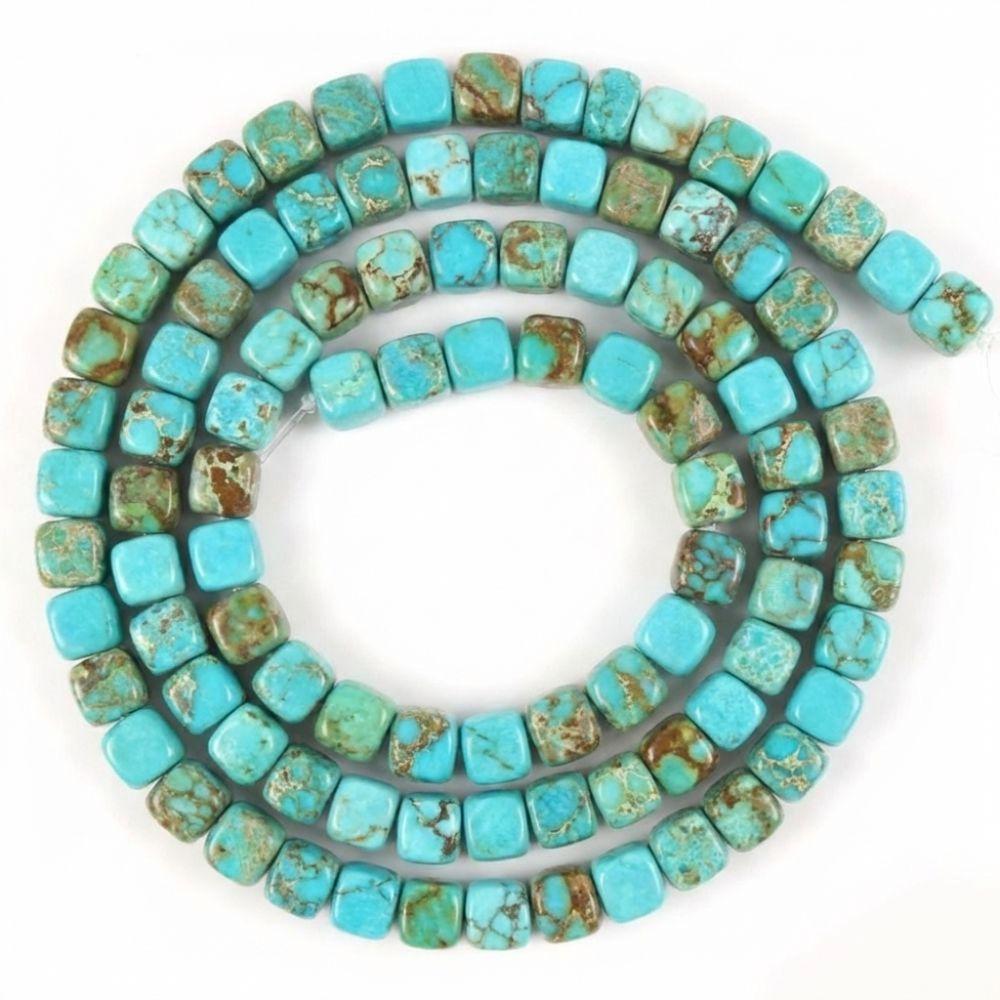 Irregular Emperor Stone Scattered Pearls Exquisite Square Spacer Beads  Jewelry Accessories