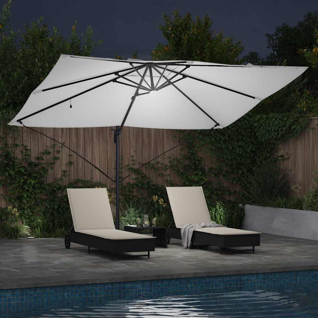Sun Umbrella Sand 351 X 250 X 253 Cm Polyester and Aluminum