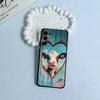 Cute and funny cow  Soft Silicone Case for Samsung S25, S24, S21, S22, S23, S30, Ultra, S20, Plus, FE, Lite-Black