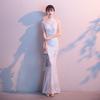 Banquet Evening Dress Dress Women's 1011 New Temperament Sequined Aura Queen Annual Meeting Host Long Fishtail Thin