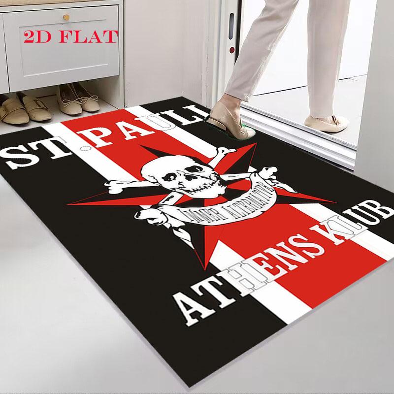 St. Tappeto con logo Pauli per Soggiorno Camera da Letto Casa Decorazione Divano, Tappetino Antiscivolo per Giochi Bambini