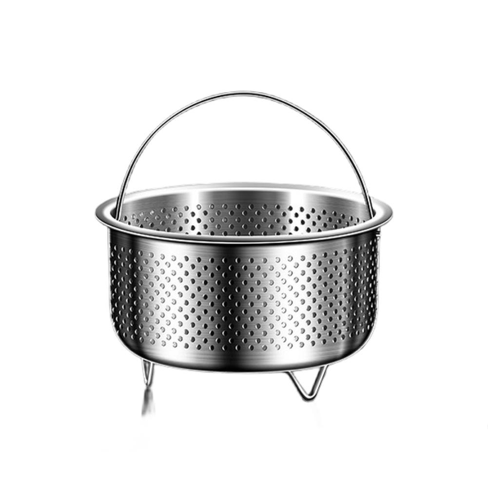 

Water resistant foot steamer rack made of stainless steel for household use steaming vegetables eggs rice and more