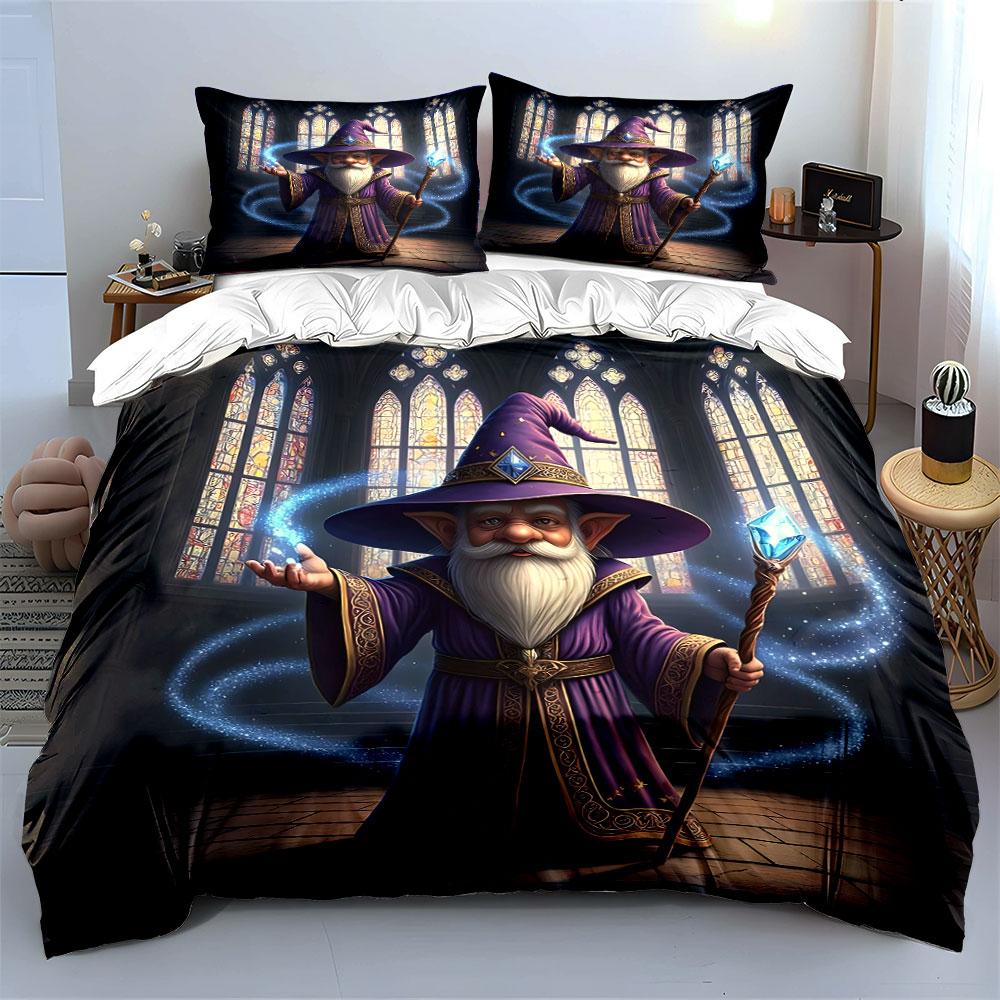 "Enchanted Wizard's Glow." Bedding Sets Duvet Covers Pillowcases(1* Duvet Cover 2* Pillowcases Without Duvet Insert)