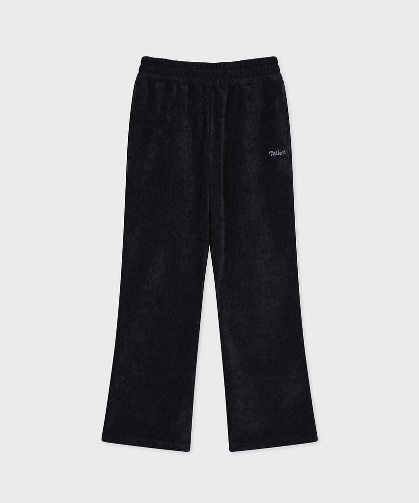 FALLETT Bootcut Velour Pants Navy