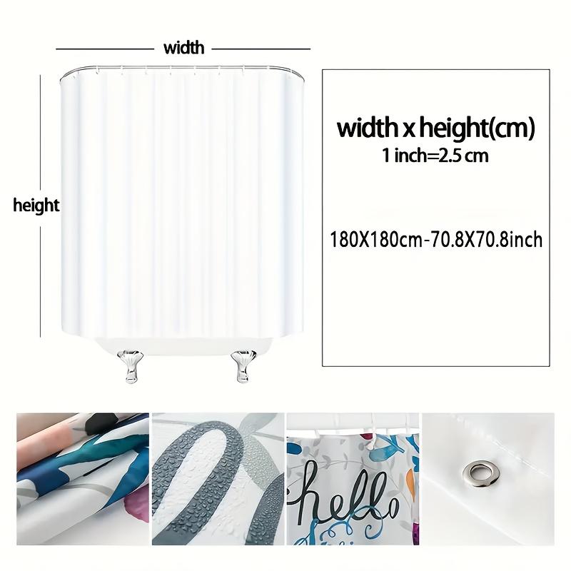 Waterproof Ocean Seashell Beach Shower Curtain Tropical Nautical Bathroom Decor Art Print Curtain for Home Use