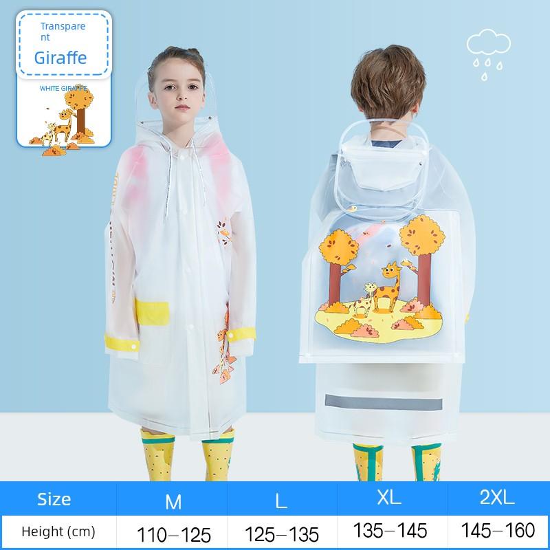 Children's Child Baby Raincoat with Schoolbag