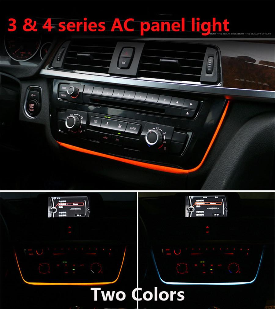 For Bmw 3 & 4 Series F30 Lci Radio Trim Led Dashboard Center Console Ac Panel Li