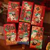6pcs Thickened Lucky Red Pocket Blessing Money Envelope Red Pocket New Year Money Bag  Birthday Gift