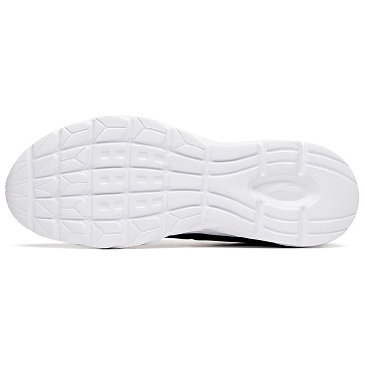Anta Leather Casual Low-Top Running Shoes Men Sneakers Black Red 91835529-8