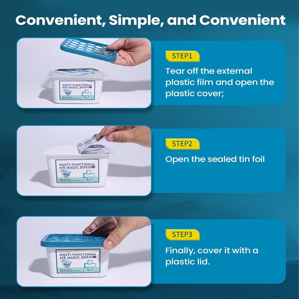 350ml Air Freshener Box Air Purifier Indoor air purification and dust removal magic box for Odor Control Dust Removal Box