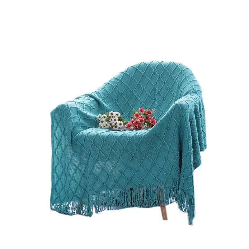 Hotel Bedside Blanket Multi-functional Blanket Nordic Style Simple and Elegant Full Cover Sofa Cover Hotel