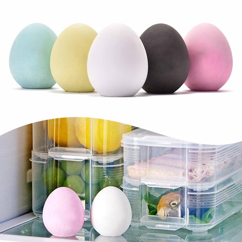 Diatomaceous Earth Odor Absorbing Egg Kitchen Air Freshener Moisture Absorption Refrigerator Deodorizing Fishy Musty Remover