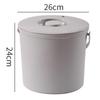 Tea Residue Bucket Container PP Multifunctional Tea Garbage Can Desktop Trash Can for Home Office Hwy