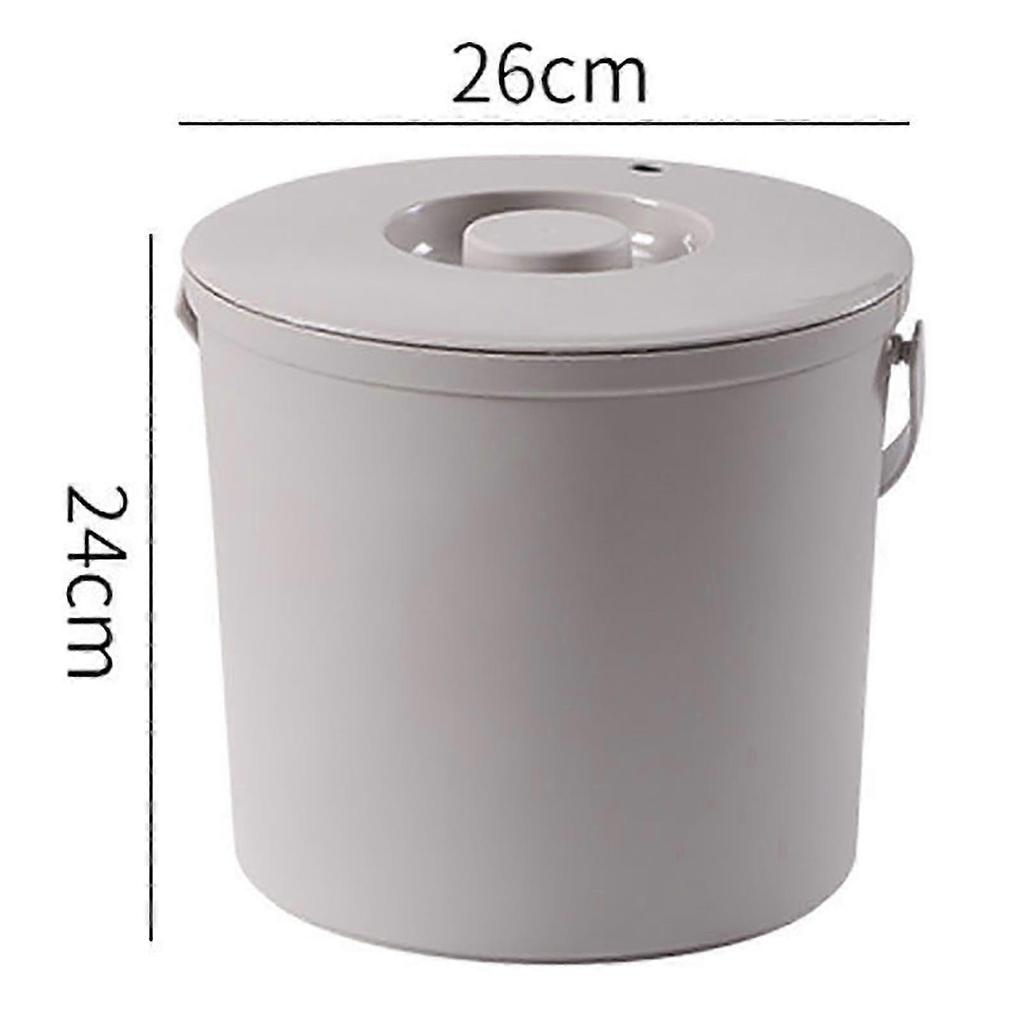 Tea Residue Bucket Container PP Multifunctional Tea Garbage Can Desktop Trash Can for Home Office Hwy
