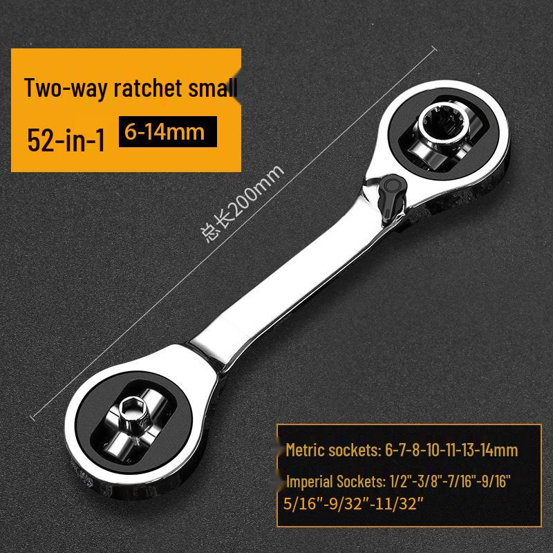 52-in-1 Mehrzweck 360° Schraubenschlüssel-Set