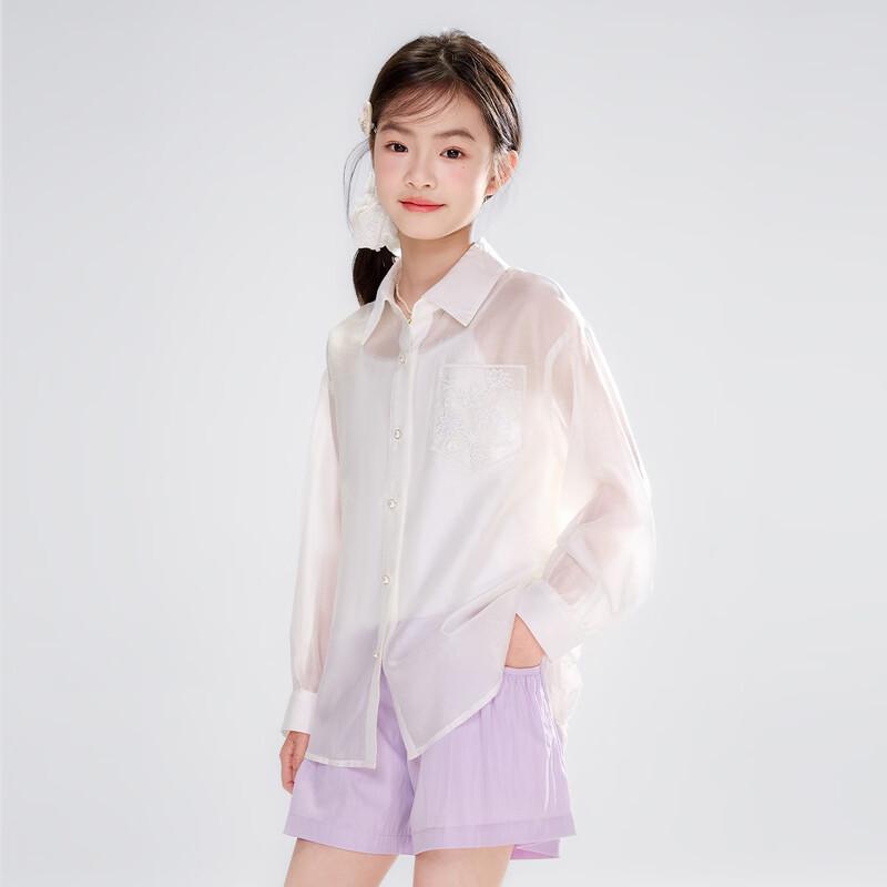 Girls' 100% Cotton Lightweight Summer Shirt