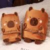 New Cute Cartoon Capybara Carpala Roll Blanket Home Office Nap Pillow Cover Blanket Warm Hands