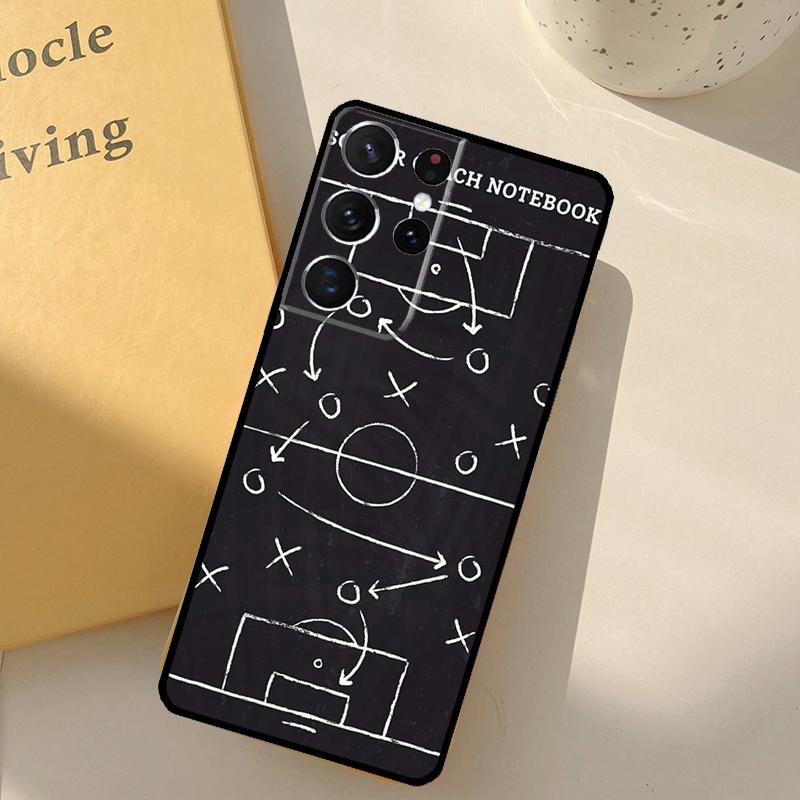 Football Soccer Tactics Time Phone Case For Samsung Galaxy S25 Ultra S20 S21 S22 S23 S24 S9 S10 Plus S25 FE Cover Shell