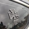Cruce de Fier Metal Cromat Germania 1813 Malta Simbol Virtutea Medalie Cruce Emblema Motociclete Car Styling Insigna Autocolante Decal Auto Pat