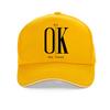 Unisexs Street Ok Letter Print baseball cap Summer Unisexs Casual adjustable sun hat fashion woUnisexs Breathable snapback hats