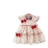Flickklänning Sommar Barn Körsbär Prinsessklänning Babyflicka Chiffong Söt Kortärmad Klänning
