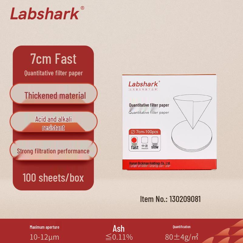Labshark Laboratory Filter Paper: Fast, Medium, Slow Round Filters for Chemical Analysis