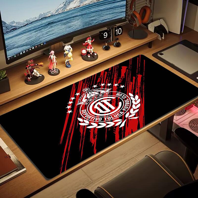 Deportivo Toluca FC Color Mouse Pad Large Gaming Table Cushion Non-slip Laptop Tablet Big Mousepad XXL Mat Mini PC Playmat With Lock edge