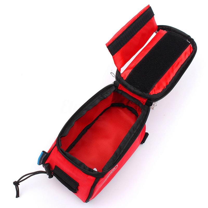 Waterproof Cycling Bike Bicycle Front Frame Tube Shock Absorption Padded Bag Case for Cell Phone
