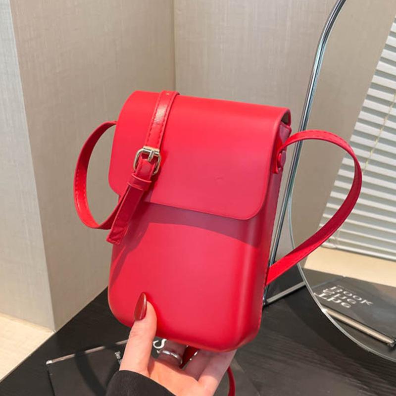 Korean Ins Mobile Phone Bag Women's Messenger Small Bag 2025 New Trendy Fashion Versatile Vertical Shoulder Bag Small Satchel