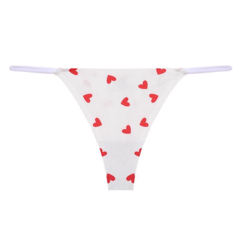 Leopardenmuster Eis Seide Nahtlos Niedrige Taille Damen Slips