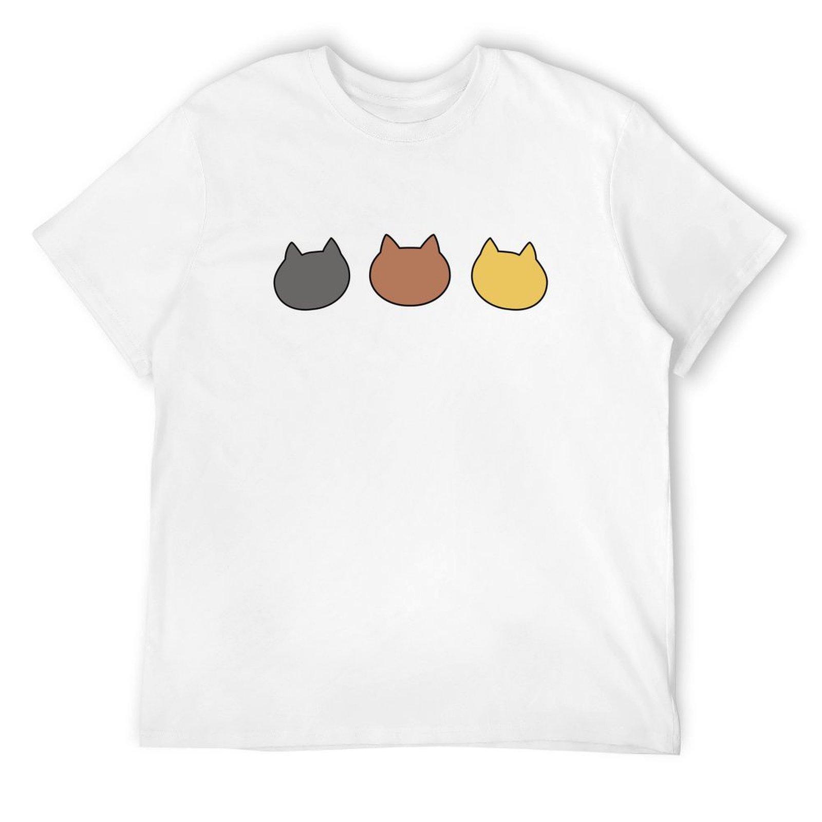 

Three Kittens Womens Tshirt Retro Pattern Animal Design Women Clothing Fashion Graphic T Shirts Aesthetic Clothes Summer Y2K 4XL