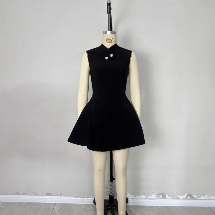 2026 spring new European and American fashion women's clothing sleeveless mini thin dress high sense