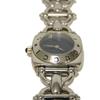 Used 9539 Horsebit 6400L 7975 Silver Black Dial Quartz Square Women's Watch from Japan AUTHENTIC
